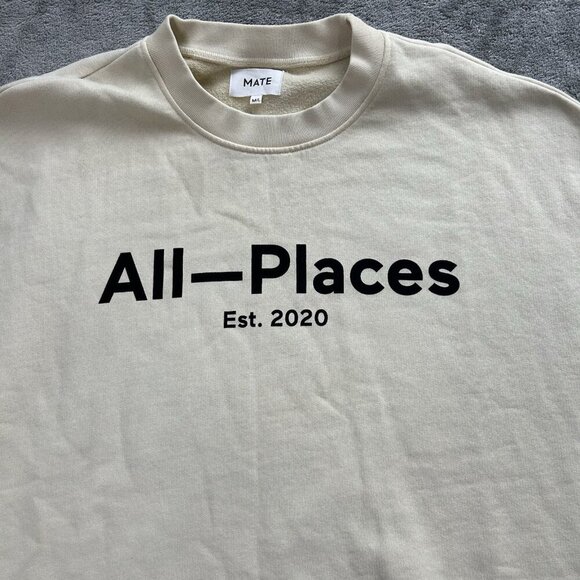 Mate The Label Oversize Sweatshirt Womens M/L Sweater Crew Fleece All-Places - Picture 4 of 10